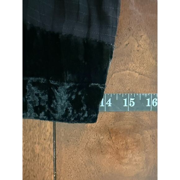 Vtg Alberto Makali Velvet Crinkle Skirt Sz 6 Goth Witchy Dark Fairy Whimsigoth - Picture 6 of 11